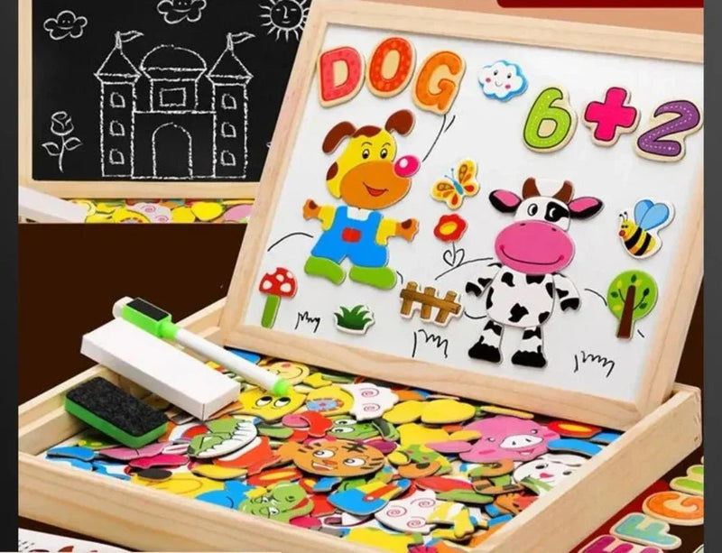 Magnetisch dubbelzijdig tekenbord-set – MiniArt Studio