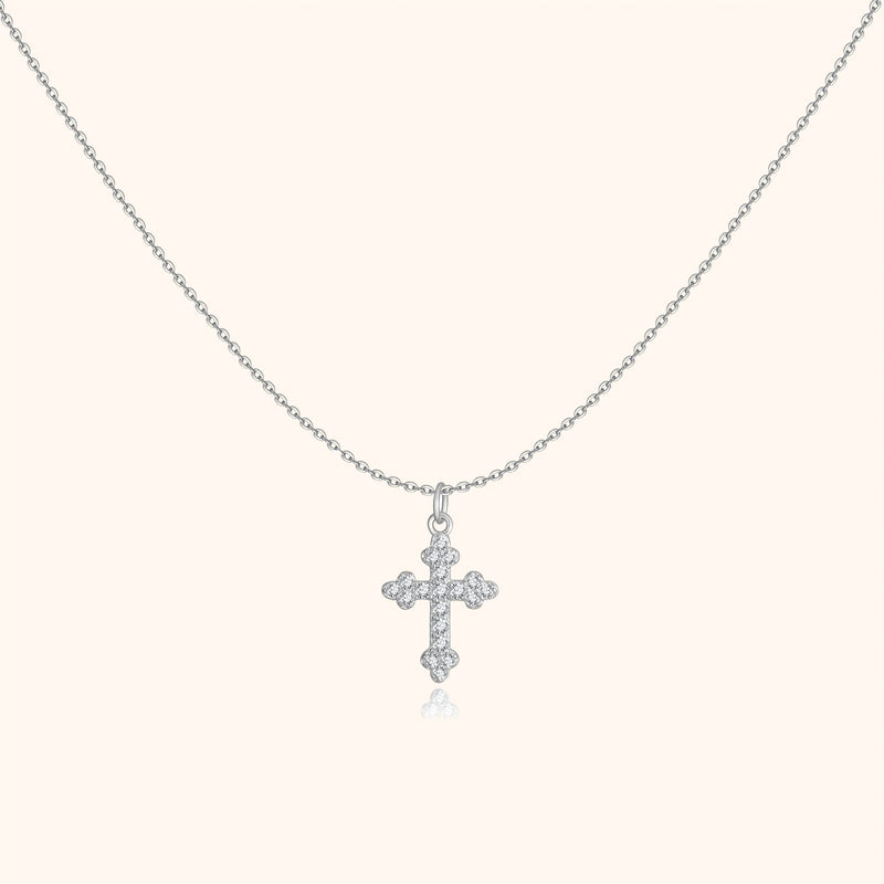 Stijlvolle kruis-halsketting – Clémence