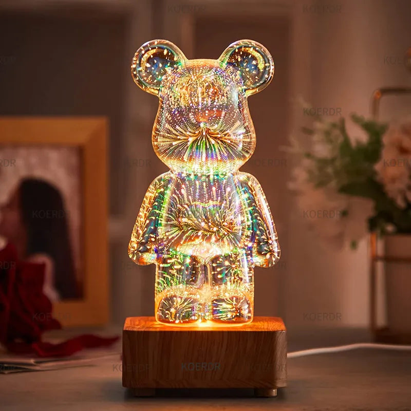 Magische 3D-Vuurwerkprojector Lamp - StarBear