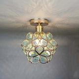 Artistieke Glas-Plafondlamp met Bloemenpatroon - FlowerHall