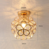 Artistieke Glas-Plafondlamp met Bloemenpatroon - FlowerHall