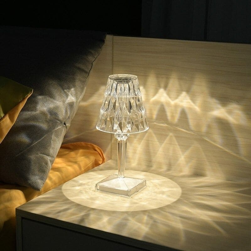 Acryl-Kristal-Tafellamp - LuxeGlow