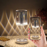 Dimbare Kristallen Tafellamp met Moderne Verlichting – Seraphine