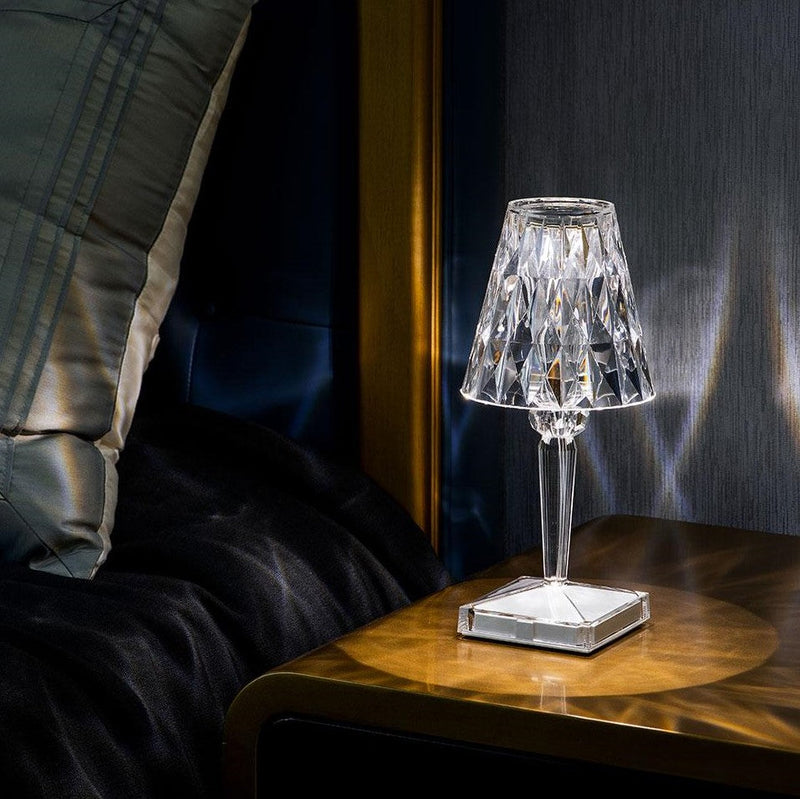 Kristallen Tafel Lamp met Touch Bedienning - LumeCrystal