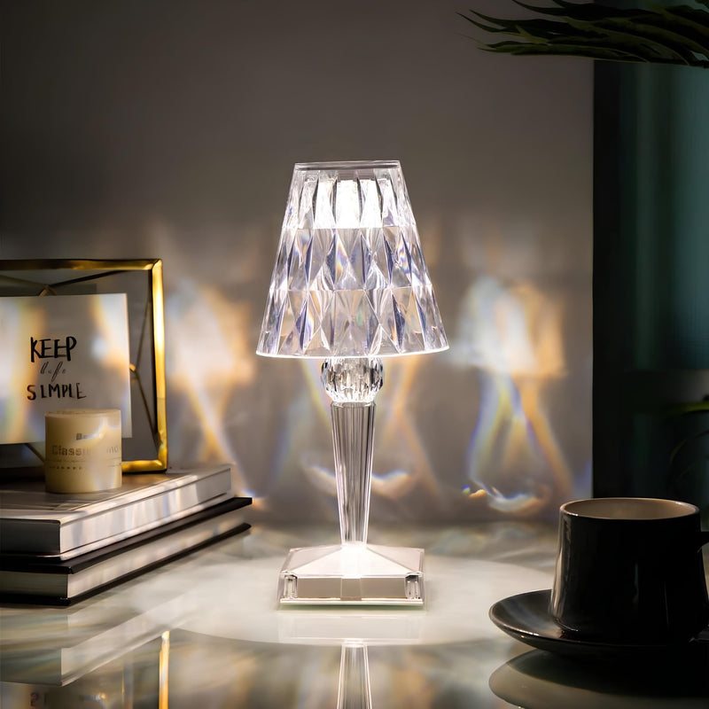 Kristallen Tafel Lamp met Touch Bedienning - LumeCrystal