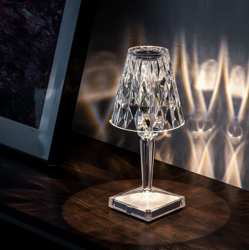 Kristallen Tafel Lamp met Touch Bedienning - LumeCrystal