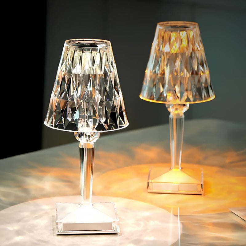 Kristallen Tafel Lamp met Touch Bedienning - LumeCrystal