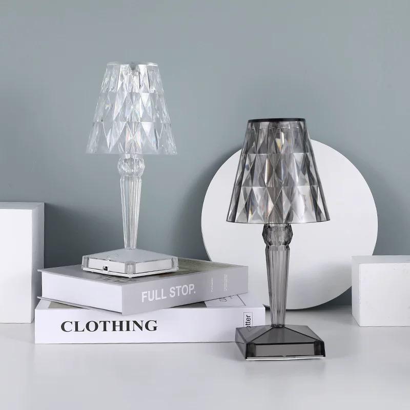 Kristallen Tafel Lamp met Touch Bedienning - LumeCrystal