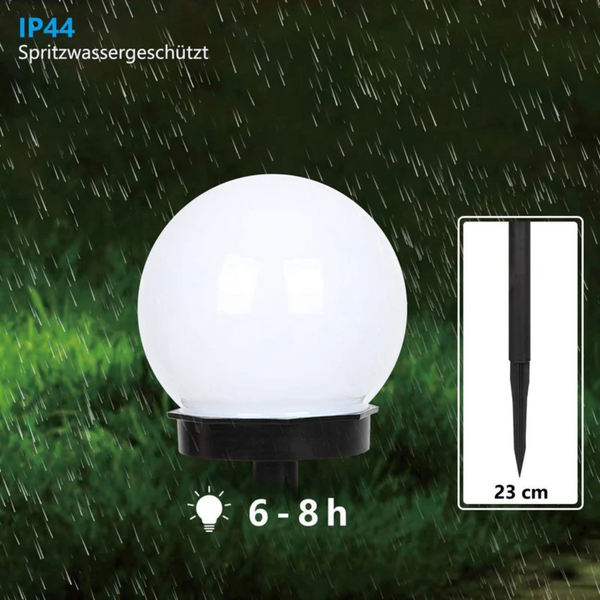 3 Stuks Waterdichte LED Zonne Tuinverlichting - SunLuxe Orbs