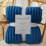 Brede Gestreepte Flanellen Fleece Dekentje – CozyStripe