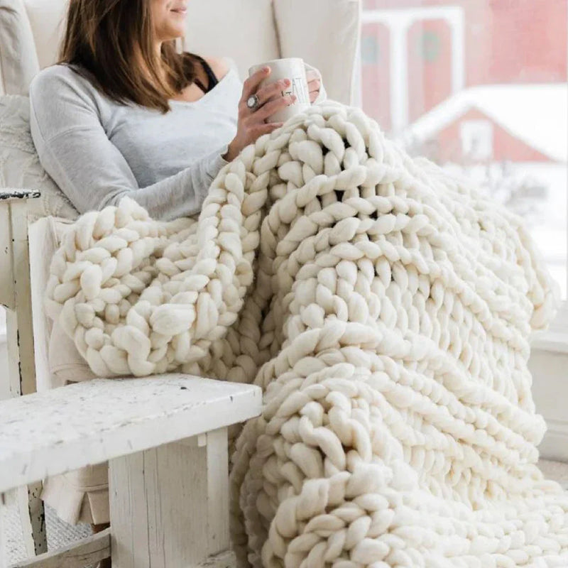 DIY Chunky XL 1000 Gram Wolgaren voor Zachte Dekens - LuxeWool