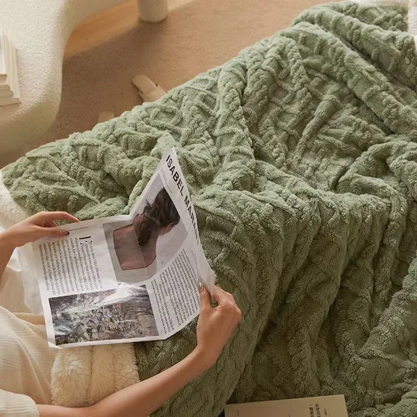 Dikke Winter Lamswol Deken - WarmWool