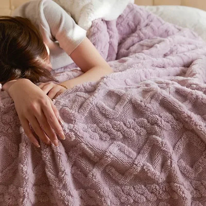 Dikke Winter Lamswol Deken - WarmWool