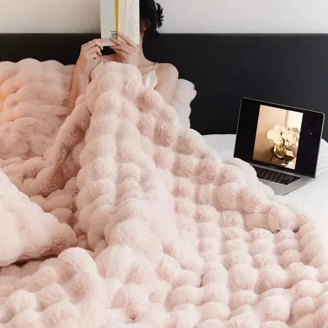 Draagbare Knuffeldeken van Kunstbont - VeluLuxe