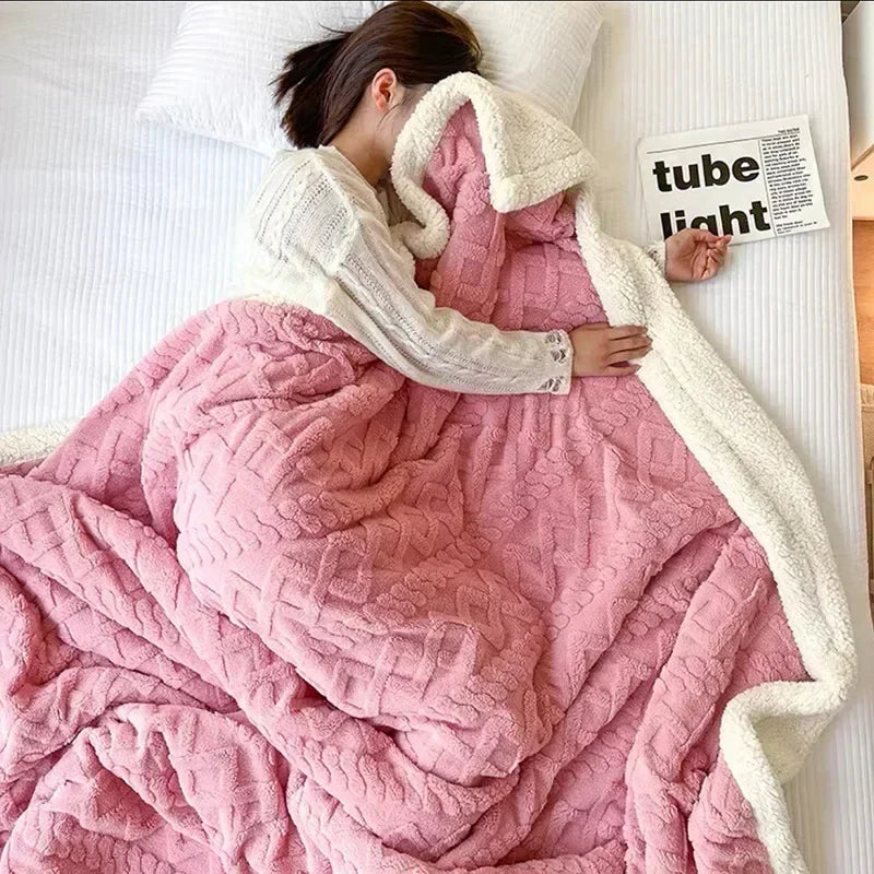 Dikke Winter Lamswol Deken - WarmWool