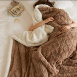 Dikke Winter Lamswol Deken - WarmWool
