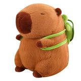 Schattige Capybara-pluche met Schildpadrugzak - CapyBuddy