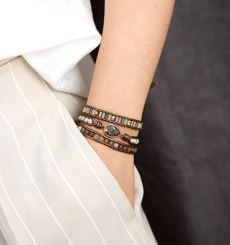 Beschermend Labradoriet Wikkelarmband – Sylvana