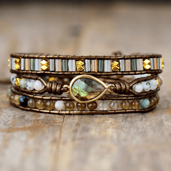Beschermend Labradoriet Wikkelarmband – Sylvana