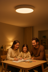 Ronde LED Plafondlamp – Scandinavisch ontwerp, duurzaam & sfeervol licht voor uw huis