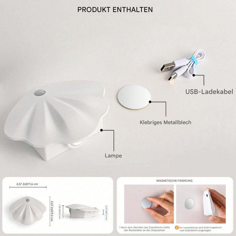 Slimme Schelp Bewegingssensor Lamp - LumiMotion