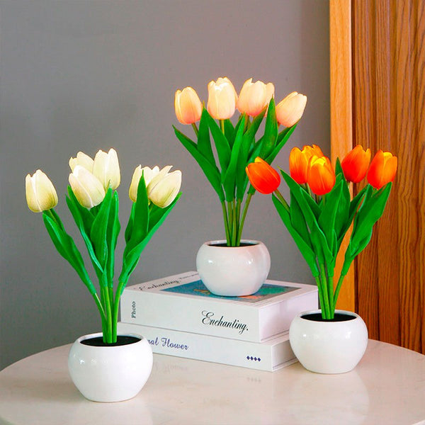 Decoratieve LED Tulp Tafel lamp – Florima