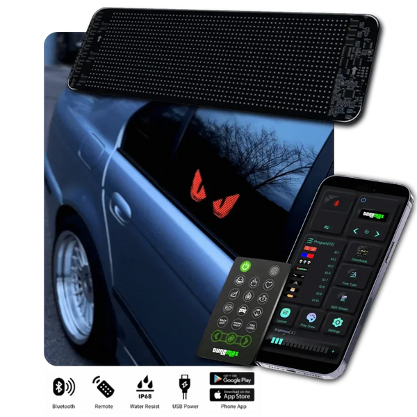 Aanpasbaar LED Auto-Display – GlowSign