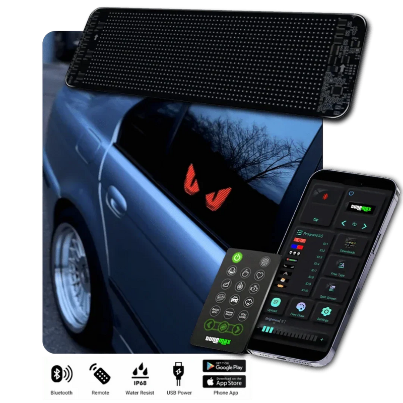 Aanpasbaar LED Auto-Display – GlowSign
