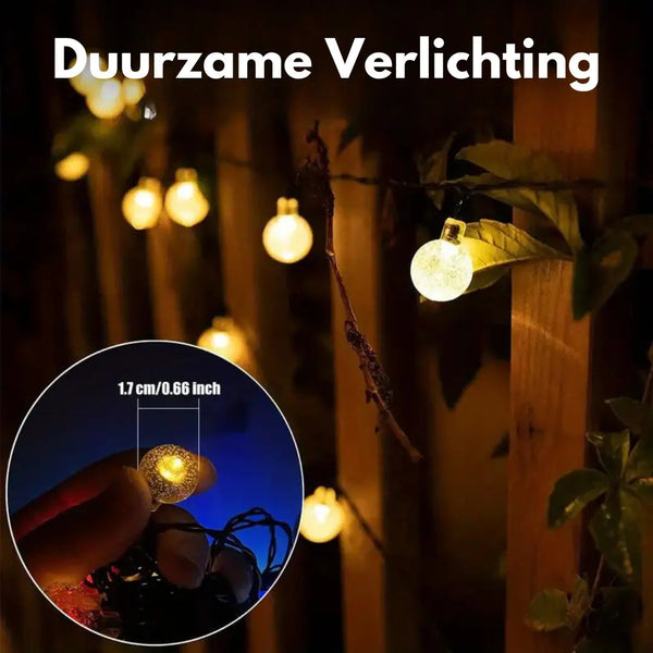 Duurzame LED-lampjesketting - SolarGlow