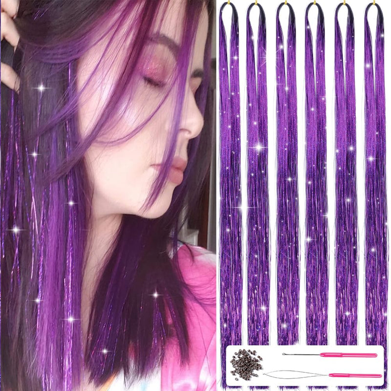 Glitterend Haar Tinsel Kit – Strengen van Glitter!