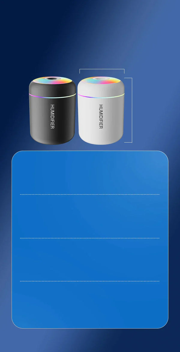 Mini Luchtbevochtiger met Aromatherapie - USB-aangedreven - Perfect voor Auto en Slaapkamer