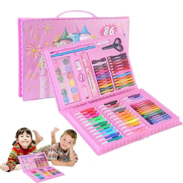 6-in-1 Creatieset met dubbele ezel – Tekentrommel voor kinderen vanaf 5 jaar