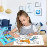 6-in-1 Creatieset met dubbele ezel – Tekentrommel voor kinderen vanaf 5 jaar