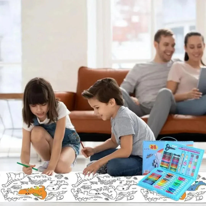 6-in-1 Creatieset met dubbele ezel – Tekentrommel voor kinderen vanaf 5 jaar
