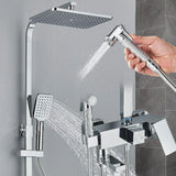 Doucheset - AquaFlow - Luxe Regen Douche - Messing Mengkraan