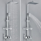 Doucheset - AquaFlow - Luxe Regen Douche - Messing Mengkraan