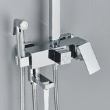 Doucheset - AquaFlow - Luxe Regen Douche - Messing Mengkraan