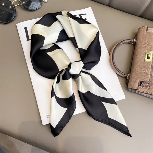 Faiha Zijde Sjaal | Luxe & Elegantie | Ruitenpatroon