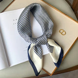 Faiha Zijde Sjaal | Luxe & Elegantie | Ruitenpatroon