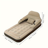 Deluxe Luchtbed met Pomp & Rugleuning | Inclusief Kussens