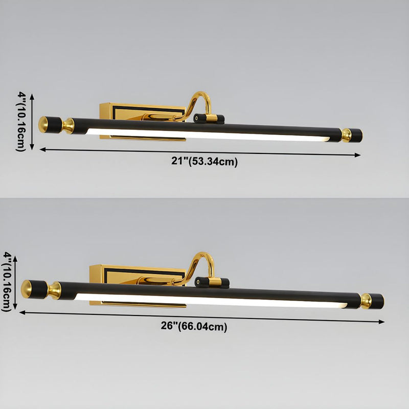 Luxueuze Zwart-Gouden Spiegellamp – LumoGold