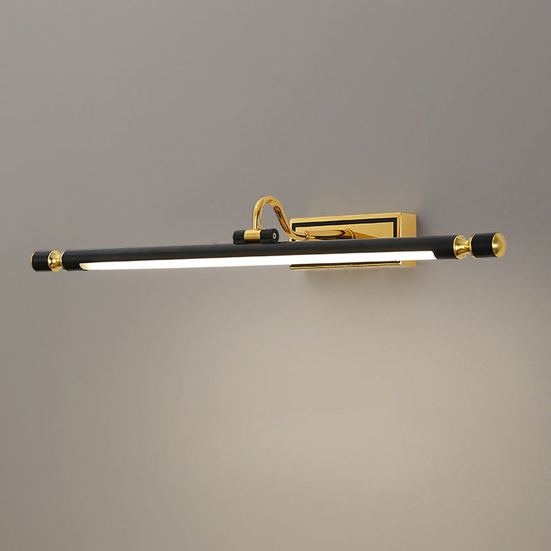 Luxueuze Zwart-Gouden Spiegellamp – LumoGold