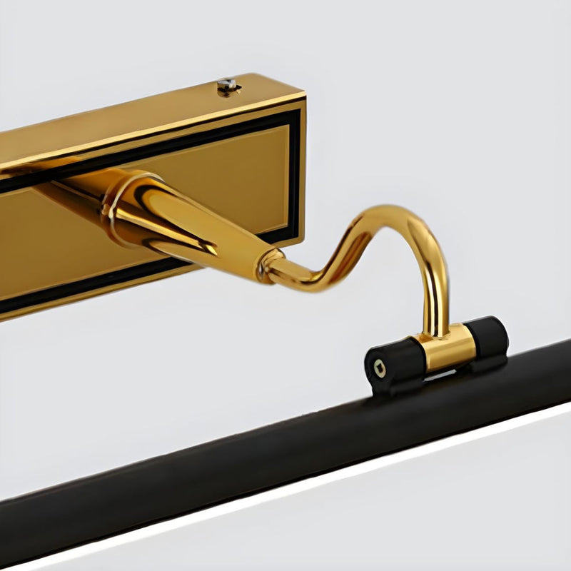 Luxueuze Zwart-Gouden Spiegellamp – LumoGold