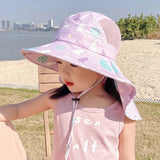 ANTI-UV KINDER ZONNEHUT MET PIJP – ZOMER BUCKET HAT VOOR JONGENS EN MEISJES