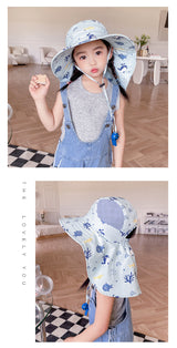 Kinder Sonnenhut met UPF 50+ - Brede rand en Verstelbare Kinband