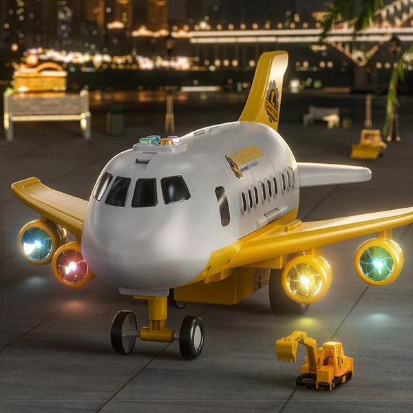 Bright Skies Kleurrijk Vliegtuig - Interactief Speelgoed voor Jonge Piloten