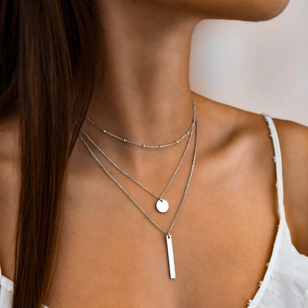 Gelaagde Drievoudige Ketting - Elise