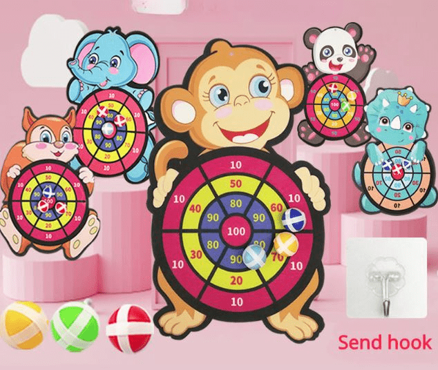 Dierenvrienden Sticky Dartbord - Veilig Plezier voor Kinderen