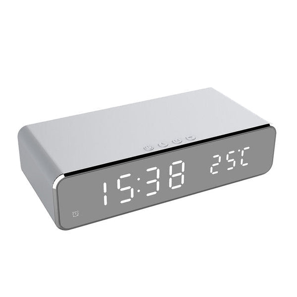 Draadloze Oplaadklok | LED-display & Temperatuurweergave