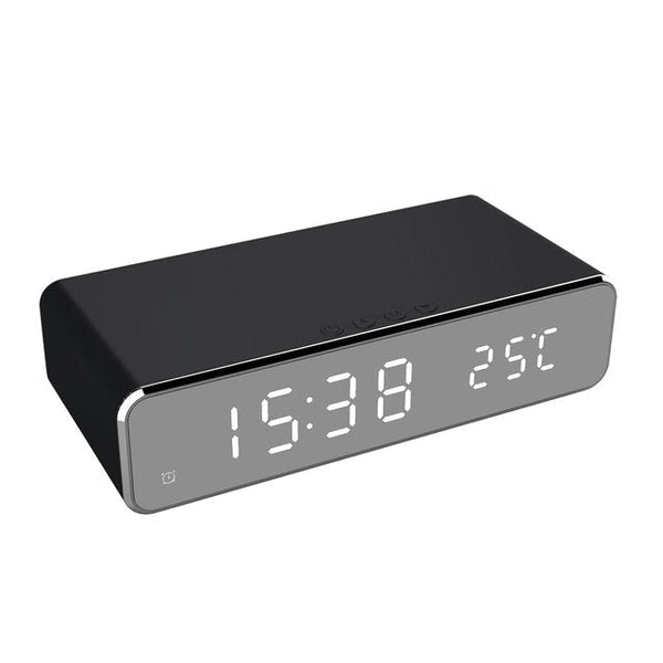 Draadloze Oplaadklok | LED-display & Temperatuurweergave